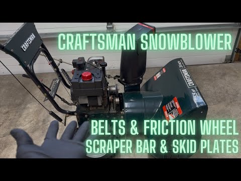 How to Replace the Belts and Friction Wheel on a Craftsman Snowblower
