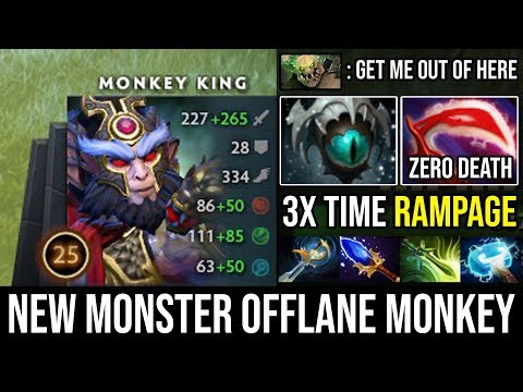 OMG 3x Rampages in the Fountain | NEW Monster Offlane Monkey King Ultra Carry 23Kills Zero Death