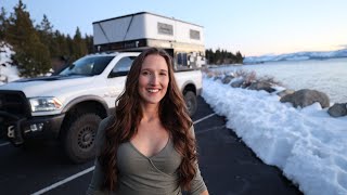 Full Time Van Life to Living in a Four Wheel Camper - Hawk Truck Camper Review Tour
