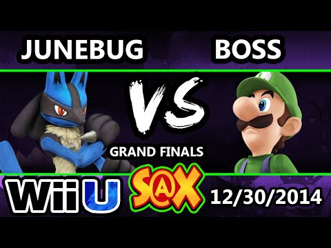 S@X - WS Boss (Luigi) Vs. VGz Junebug (Lucario) SSB4 Grand Finals - Smash 4 Wii U