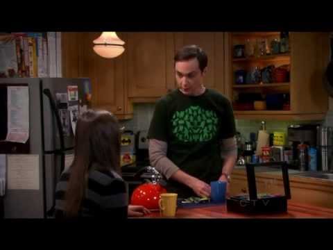 Sheldon and Amy talks about wearing matching costumes on Halloween-The big bang theory S6x5