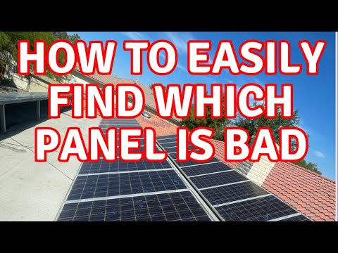 Easily find a bad solar panel in an array.  Locate the exact problem panel in just a few minutes .