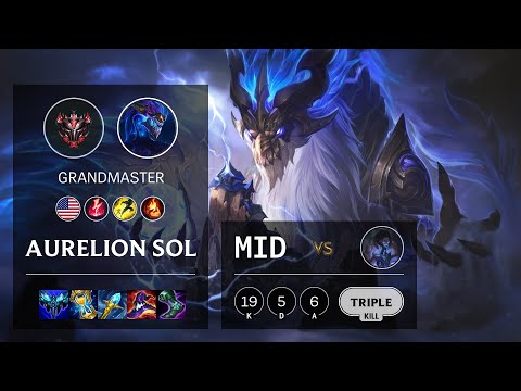 Aurelion Sol Mid vs Sylas - NA Grandmaster Patch 11.24b
