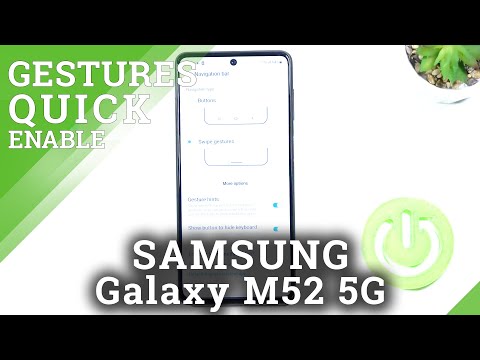 How to Change Gestures Sensitivity on SAMSUNG Galaxy M52 5G - Set Up Gestures Sensitivity
