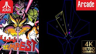 Tempest Arcade ( Atari 1980 ) 4k Gameplay