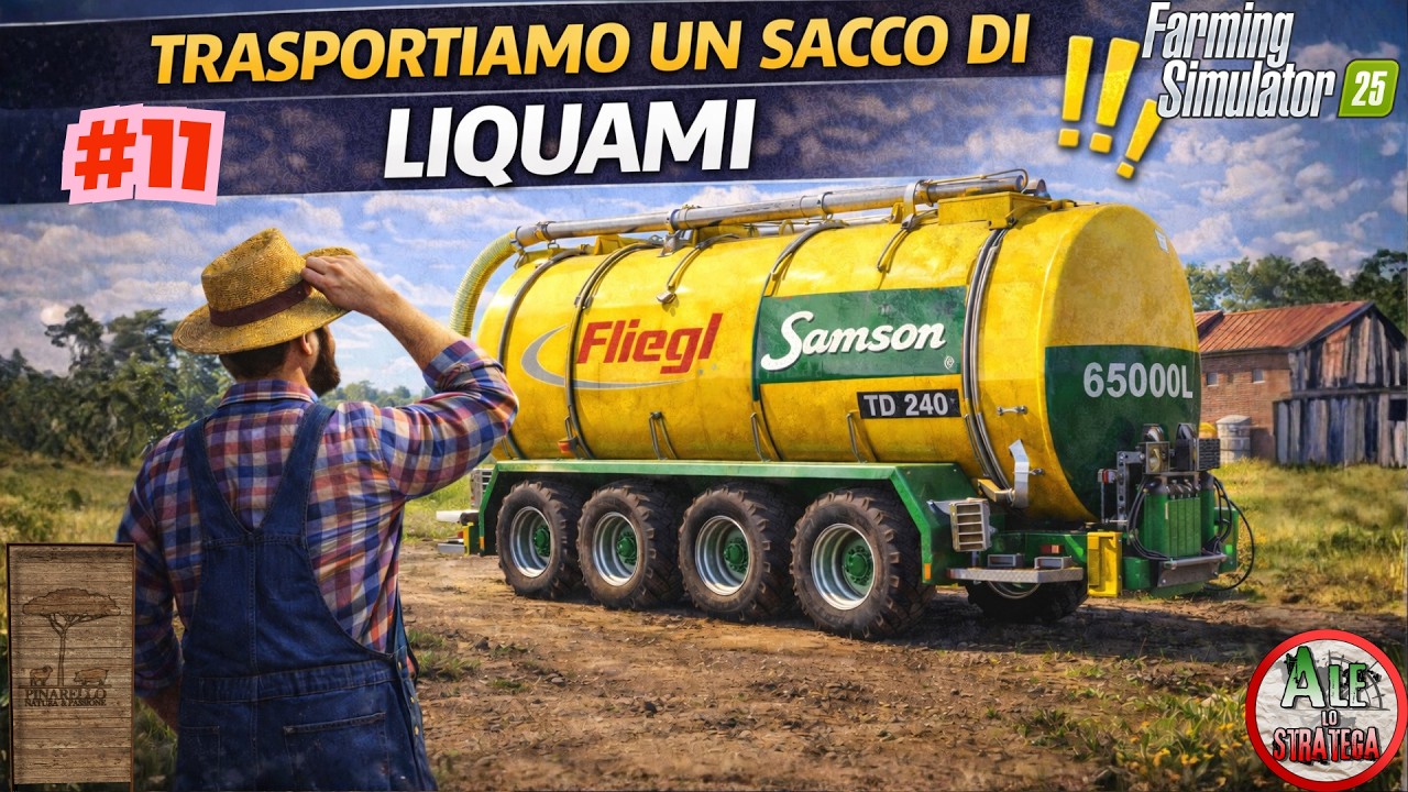 TRASPORTIAMO UN SACCO DI LIQUAMI || FARMING SIMULATOR 25 gameplay ITA || ETRURIA #11