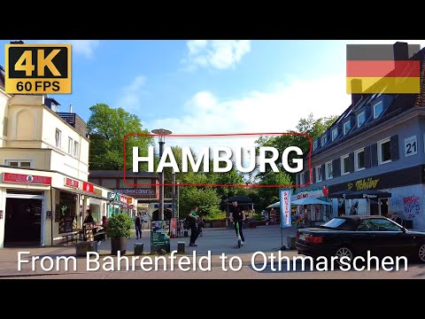 4K HAMBURG, Germany 🇩🇪 | 2024 | Walking from S Bahrenfeld to S Othmarschen