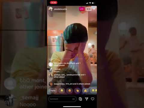 Pooda loc & her son on live havin fun🤞🏾