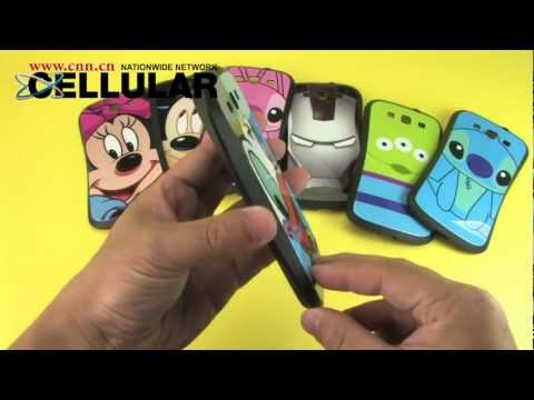 Samsung Galaxy S3 Mickey Minnie Donald Stitch Lilo Iron Man Alien iFace silicone cases