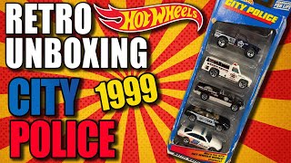 1999 Hot Wheels City Police 5-Pack | Epic Retro Unboxing!