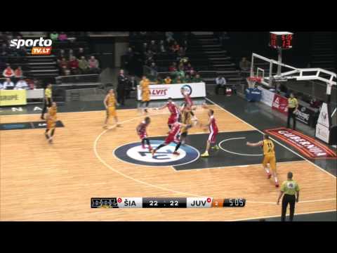 SportoTV.lt: BBL "Šiauliai" - "Juventus" highlights 2015 03 12