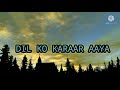 DIL KO KARAR AAYA LOFI VERSION