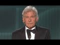 Actor Awards: Harrison Ford Tears Up During Lifetime Achievement Award