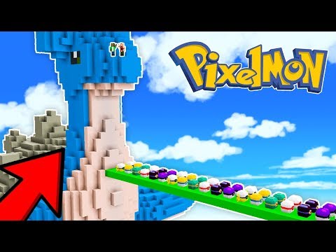 DESAFÍO DE LUCKY BLOCKS EN LAPRAS GIGANTE 😍😱 - TODOS LOS LUCKY BLOCK PIXELMON MINECRAFT MOD