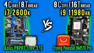 i7 2600k vs i9 11980hk Test in Total War Three Kingdoms _ i9 11980hk vs i7 2600k OC