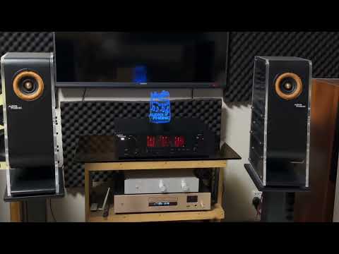 Audio Phonic 4” Full Range Transmission Line Bookshelf Speaker.