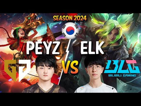 GEN Peyz vs BLG Elk - Peyz JINX vs Elk ZERI ADC - Patch 14.7 KR Ranked CHALLENGER | lolrec