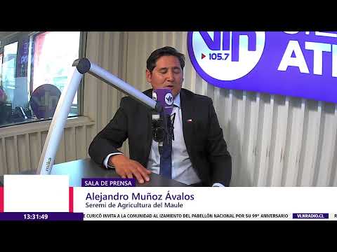 Seremi de Agricultura del Maule en Sala de Prensa de VLN Radio
