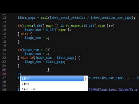 PAGINATION EN PHP Partie 2