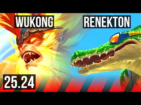 WUKONG vs RENEKTON (TOP) | EUW Master | 25.24