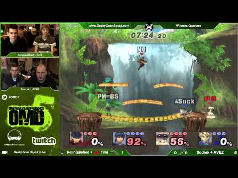 OMD5 - Relinquished + VDJ | Timi Vs. Sodrek + AVEZ - Winners Quarters - Project M Doubles