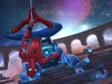 MCOC mishelyn - Spider-Man (Stark Enhanced) vs LoL Red Hulk oneshot /without boost