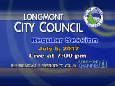 Longmont City Council Special Regular Session for 070517