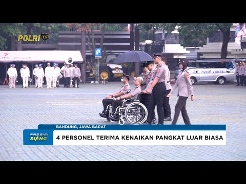 EMPAT ANGGOTA POLDA JABAR TERIMA KENAIKAN PANGKAT LUAR BIASA ATAS DEDIKASI DAN PENGORBANANNYA