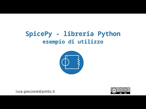 SpicePy - libreria Python - esempio di utilizzo