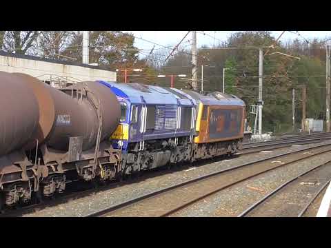92032 with 66727 dit 6s94 Dollands Moor - Irvine China Clay Tanks, 25th October 2017