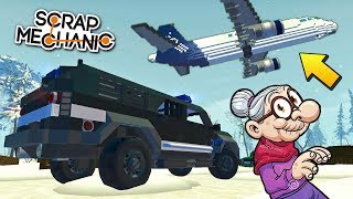 🚔 БАБКА УЛЕТАЕТ ОТ ФСБ В ЕГИПЕТ 🌅 МУЛЬТИК в СКРАП МЕХАНИК 🔨 Scrap Mechanic 💾
