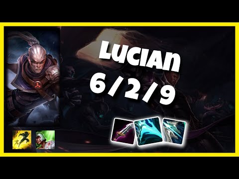 Lucian 10.25 Gameplay Challenger Replay Bot Lane - S11 (6/2/9) - OCE
