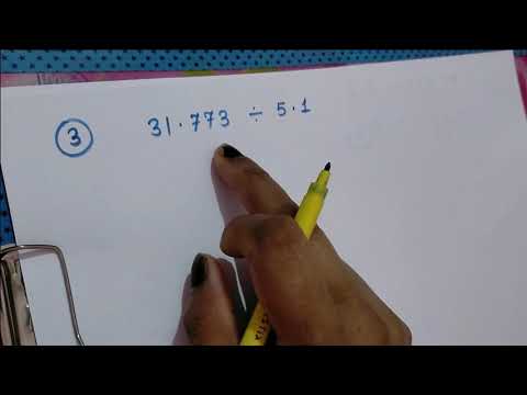 decimal division| decimal number divided by decimal number| long division Video