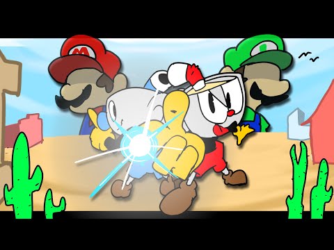 Cuphead Duo vs. Mario Bros. Animation