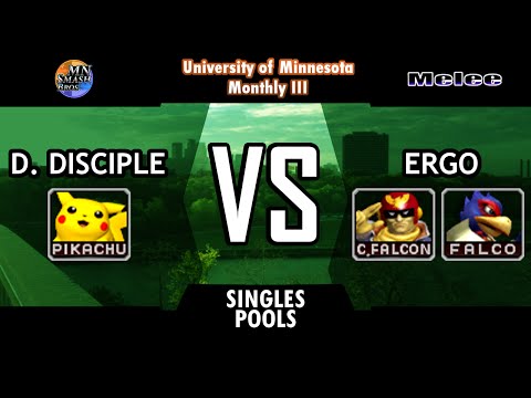 UoM-M3: Melee Pools - D. Disciple (Pikachu) vs. Ergo (Falcon, Falco)