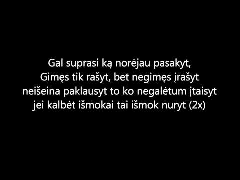 Karoona (Kartu A. Mamontovas) - gimęs tik rašyt (žodžiai)