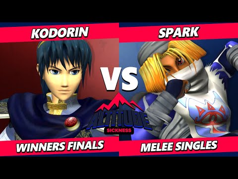 Altitude Sickness Winners Finals - KoDoRiN (Marth) Vs. Spark (Sheik) Smash Melee - SSBM