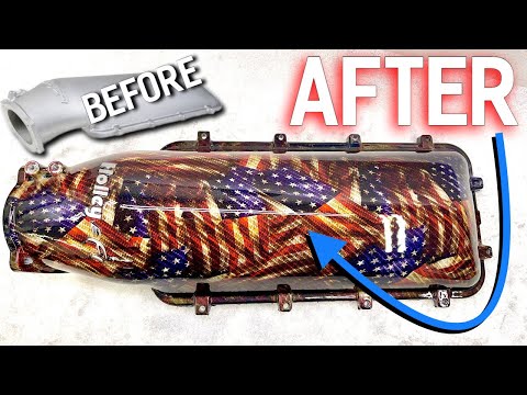 How to Hydrodip a Holley EFI Intake Manifold in American Flags