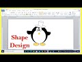 MS Word Shapes Design Shapes Practice Design Microsoft Word Shapes