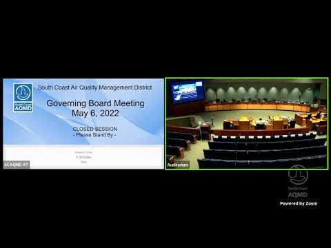 South Coast AQMD Governing Board Meeting - May 6, 2022