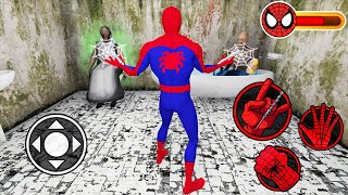 Playing as SpiderMan and Shooting Web a Granny on 