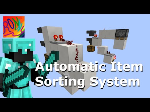 BEST Minecraft ITEM SORTING SYSTEM Tutorial: Optimized for Multiplayer 1.8