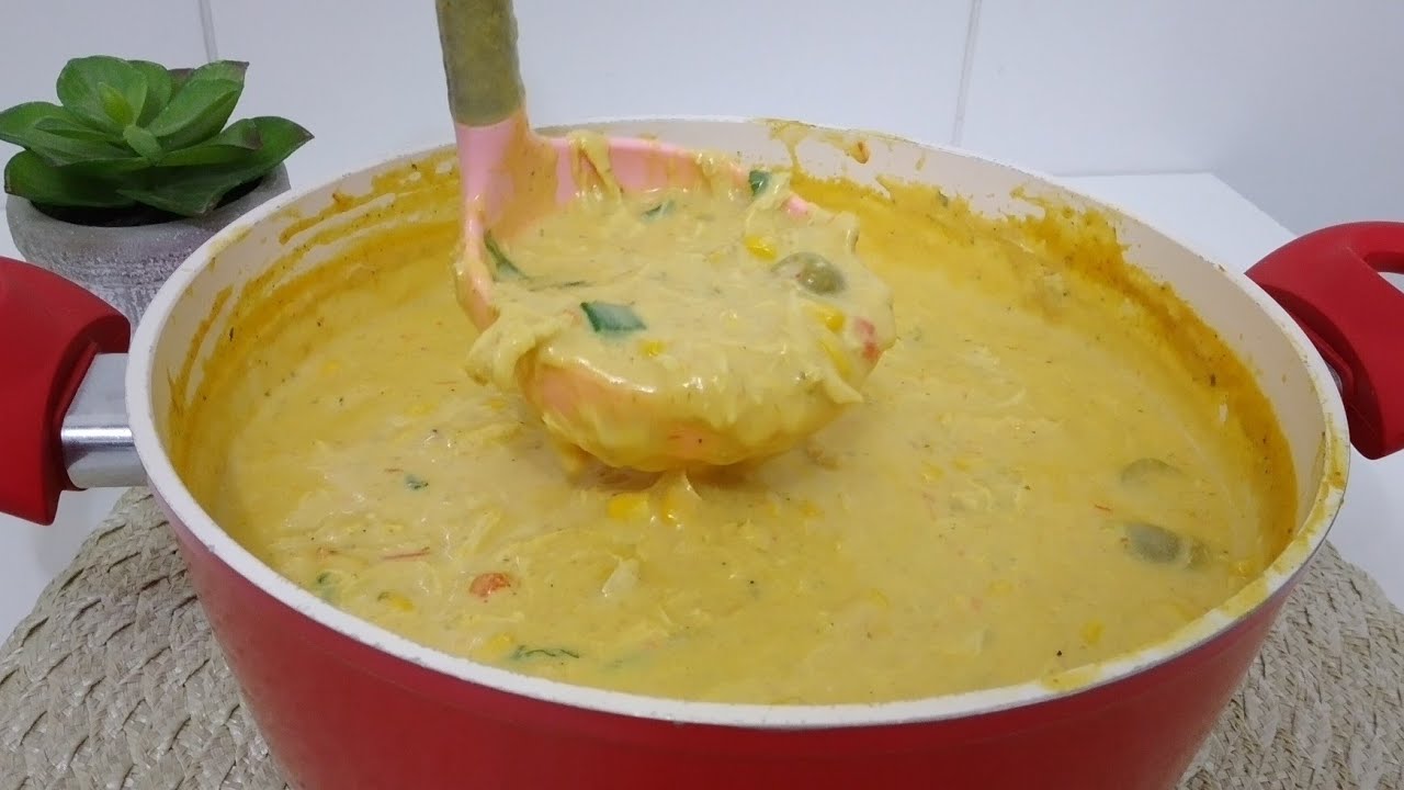 RECEITA DE CREME DE GALINHA | MARAVILHOSO