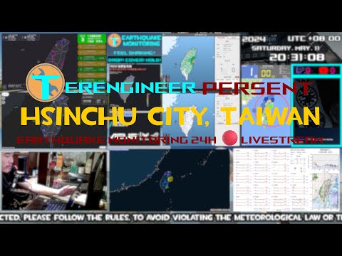 🔴LIVE Hsinchu City, Taiwan, Earthquake Monitoring 24H!(Please watch Pinned chat)