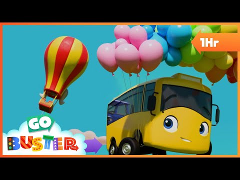 Hot Air Balloon Party | Go Gecko's Garage! | Go Buster | Kids Cartoons