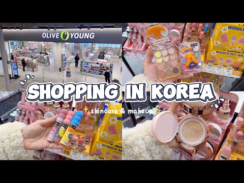 shopping in korea vlog 🇰🇷 skincare & makeup haul 🫒 new year, new collection! 올영세일