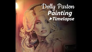 Dolly Parton Time lapse Painting