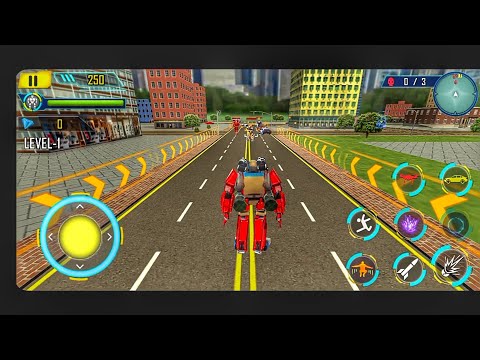Drone Robot Car Game - Robot Transforming Games - Android Gameplay
