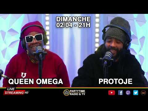 Queen Omega and Protoje at Party Time Radio - 02 AVRIL 2023