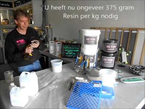 Workshop Beton Cire , deel 2 de tweede laag